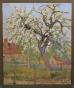 Adolphe COSSARD - Original painting - Gouache - Cherry blossom
