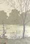 Alexandre Genaille - Original print - Stencil - The pond in Sologne 1