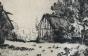 Alexandre Genaille - Original print - Dry tip - The little cottage