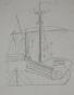 Janie Michels - Original drawing - Pencil - The ship