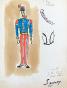 Robert SAVARY - Original drawing - Pastel - Military, the cadet