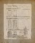 Auguste ROUBILLE - Original drawing - Pencil - Town House 1