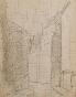Auguste ROUBILLE - Original drawing - Pencil - City walk