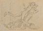 Auguste ROUBILLE - Original drawing - Pencil - The great Love