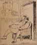 Auguste ROUBILLE - Original drawing - Ink - The big industrialist
