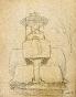 Auguste ROUBILLE - Original drawing - Pencil - Tractor 1