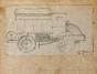 Auguste ROUBILLE - Original drawing - Pencil - Truck