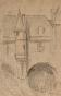 Auguste ROUBILLE - Original drawing - Pencil - Chenonceau Castel