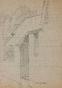 Auguste ROUBILLE - Original drawing - Pencil - House study 1