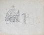 Auguste ROUBILLE - Original drawing - Pencil - Castle 1