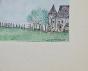 Armel DE WISMES - Original Painting - Watercolor - On the mound