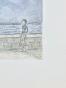 Armel DE WISMES - Original Drawing - Pencils - Young woman looking at the sea