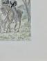 Armel DE WISMES - Original Drawing - Pencils - On horseback