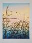 Daniel SCIORA - Original print - Lithograph - Twilight by the lake