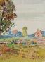 Etienne GAUDET - Original painting - Watercolor - Landscape 21