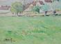 Etienne GAUDET - Original painting - Watercolor - Countryside 2