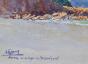 Etienne GAUDET - Original painting - Watercolor - Trégastel beach 2