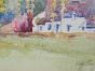 Etienne GAUDET - Original painting - Watercolor - Countryside 3