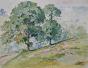 Etienne GAUDET - Original painting - Watercolor - Countryside 4