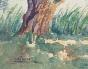 Etienne GAUDET - Original painting - Watercolor - Undergrowth 2