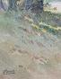 Etienne GAUDET - Original painting - Watercolor -The meadow