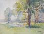 Etienne GAUDET - Original painting - Watercolor - Study of trees