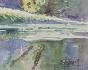 Etienne GAUDET - Original painting - Watercolor - countryside 18