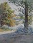 Etienne GAUDET - Original painting - Watercolor - countryside 19
