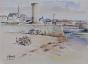 Etienne GAUDET - Original painting - Watercolor - Port of St Gilles Croix de Vie, Vendée 4