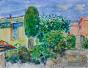 Edouard RIGHETTI  - Original painting - Watercolor -  The laurel in Menton