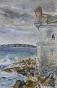 Edouard RIGHETTI  - Original painting - Watercolour Gouache -  Jean Cocteau  Le Bastion Museum