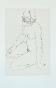 Egon SCHIELE - Print - Lithograph - Kneeling Female Nude, Turning