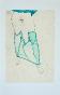 Egon SCHIELE - Print - Lithograph - Standing Female Nude