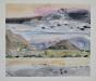 René GENIS - Signed watercolor - Teotihuacan Mexican - Workshop Bardone