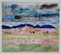 René GENIS - Signed watercolor - Mexican landscape - Workshop Bardone