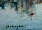 Marcel CRAMOYSAN - Original painting - Oil - The port of Honfleur