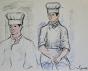 Robert SAVARY - Original drawing - Pastel - The cookers