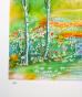 Jacques BERGER - Original print - Lithograph - The grove in bloom