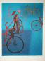 Daniel RIBERZANI - Original print - Lithograph - Bicycles