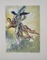 Salvador DALI - Print - Woodcut - Guardian Angels of the Valley, Dante's Divine Comedy