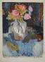 Jacques PETIT - Original painting - Acrylic - Bouquet of flowers