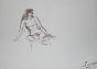 Robert SAVARY - Original drawing - Felt - Naked woman 12
