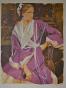 Saito SABURO - Original print - Lithography - Dancer with castanets