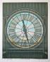 André RENOUX - Original print - Lithograph - Musée d'Orsay clock