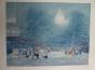 INGRES Andre - Original print - Lithograph - Montmartre under the snow