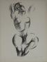 Isa PIZZONI - Original print - Lithograph - Dancer 3