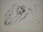 Isa PIZZONI - Original print - Lithograph - Choreography of the naked dancer 2