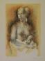 Manolo RUIZ PIPO - Original print - Lithography - Young woman in the bath
