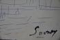 Robert SAVARY - Original drawing - Ink - The boats in the port
