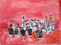 Robert SAVARY - Original painting - Gouache - The Red Orchestra